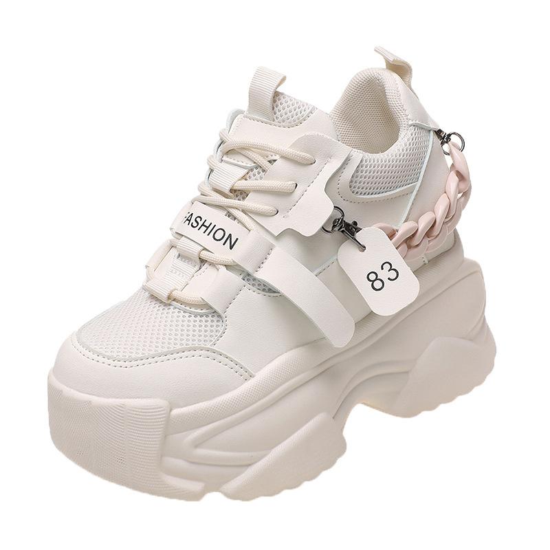 Fashion 2024Autumn Platform Sneakers Women Breathable Tennis Female Vulcanized Shoes Spring Chunky Dad Shoes Woman Sports Running Shoes