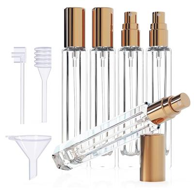 5PCS Glass Perfume Atomizer Set Leakproof Travel Sprayers Bottle Includes Refilling Accessories Fragrances Container