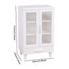 Mini Furniture Dollhouse Cupboard Pretend Play Doll Display Cabinet  Doll House Accessories