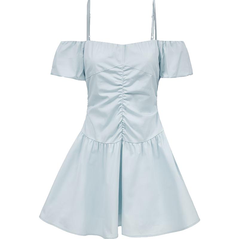 

ONLY Women s Off-Shoulder Pleated Mini Dress 2XL