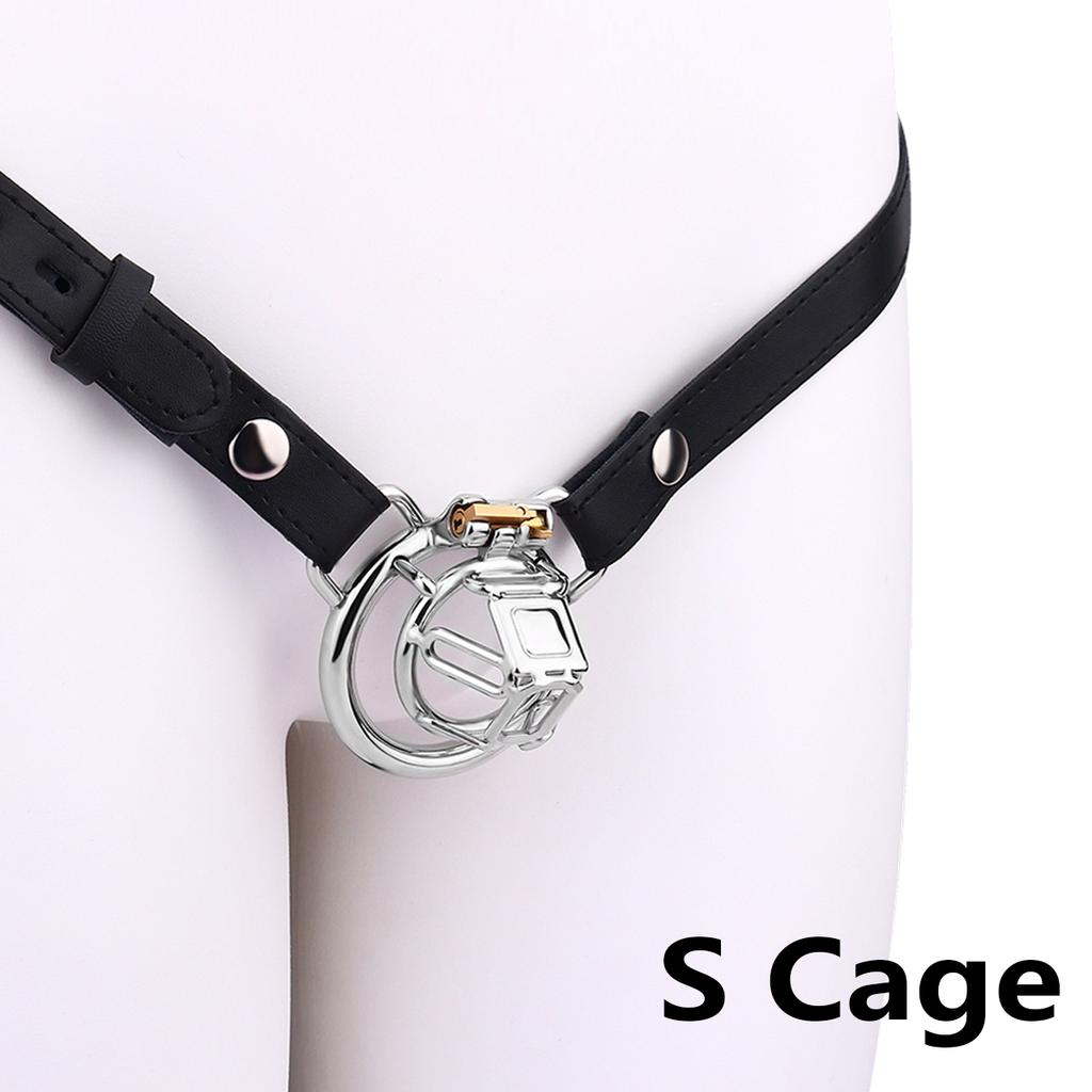 Small Penis Lock Male Steel Cock Cage Chastity Device Penis Ring Erotic Metal Bondage Husband Loyalty Sex Toys For Men Gay 18+