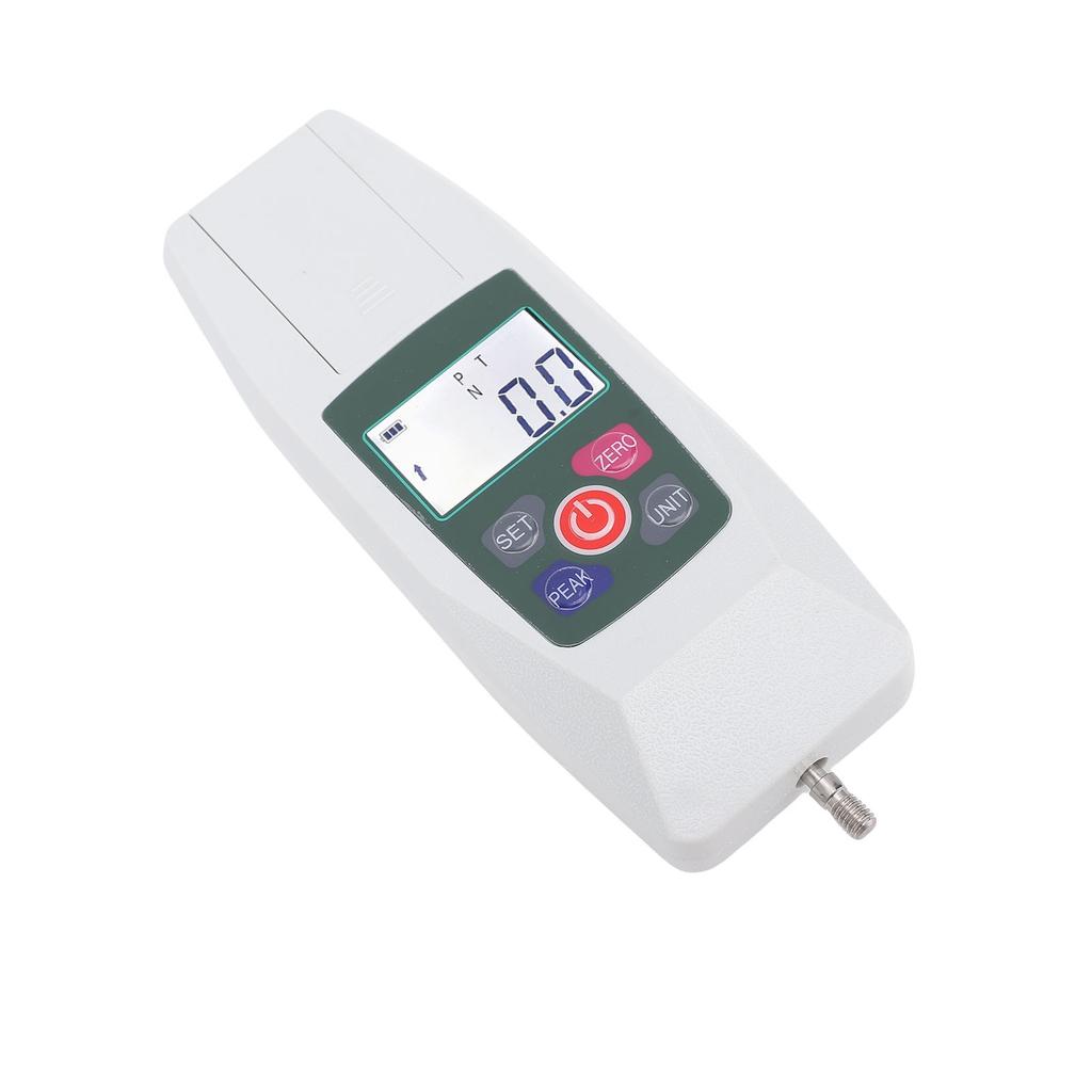 Digital Push Pull Dynamometer 500N Force Meter Portable with Units N LB Kg Oz Storage Box Backlit LCD Auto Power Off