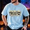 Halloween Three Skulls Evil T Shirt Men Vintage Gothic Graphic Oversized Tee Tshirt Male Unisex Halloween Party Costume Tops