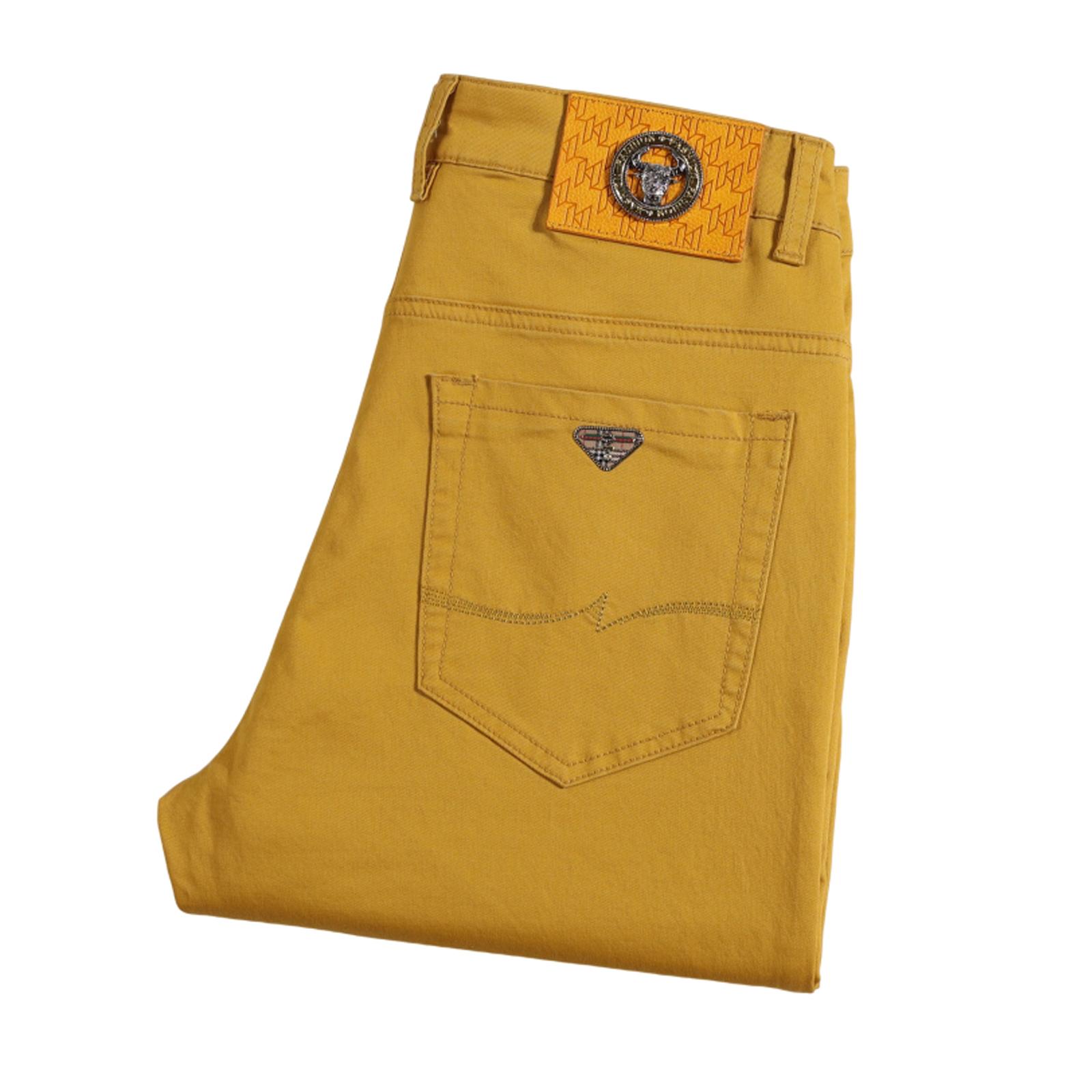 

Мужские джинсы прямого кроя, сине-серые, свободные, на кулиске, уличная одежда, повседневные широкие джинсовые брюки, мужские мешковатые стильные брюки Харадзюку 40 жёлтый