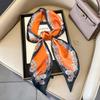 Classic retro spring and autumn imitation silk long silk scarf women's scarf neck protection scarf thin decorative scarf new versatile