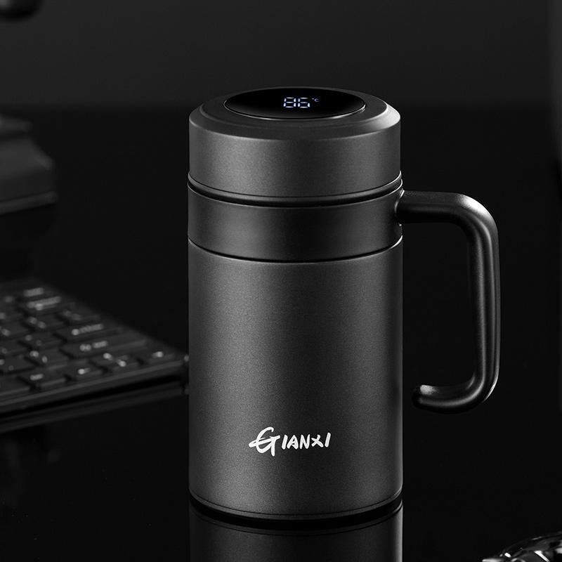 Titanium Double-walled Vacuum Thermal Insulation Cup with Filter Portable Tea Coffee with Lid Water Bottle