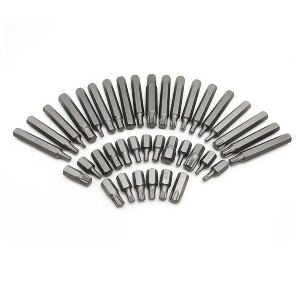 Rust-proof 40 Pcs Hexagon Socket with Allen Multifunctional Anti-slip Wrench
