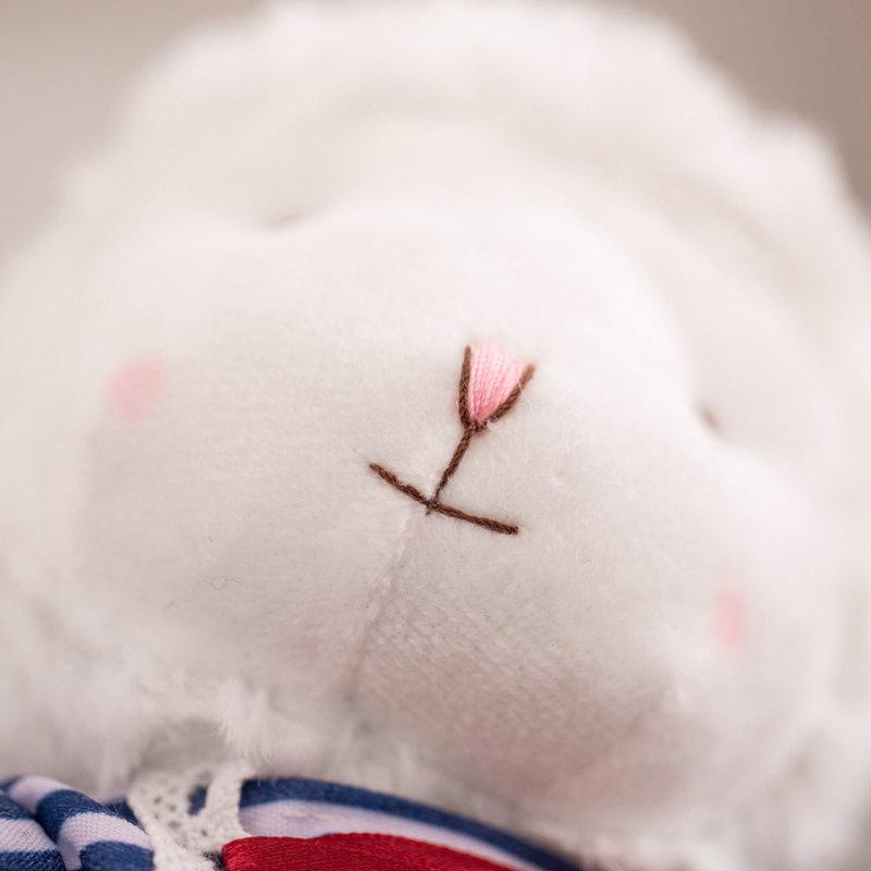 Classical Lamb Plush toy Adorable Sheep Stuffed Toys Showa Bow Sheep Girl Sweet Heart Decoration Decora gift for Girl birthday