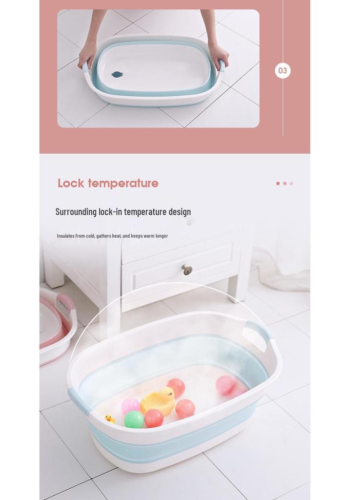 Foldable Pet Bath Tub for Small Dogs and Cats