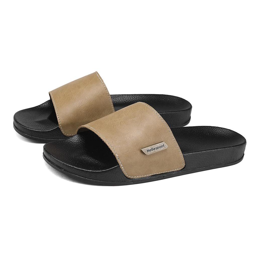 Men's High-End Solid Color Summer Beach Sandals with One Strap (2025)