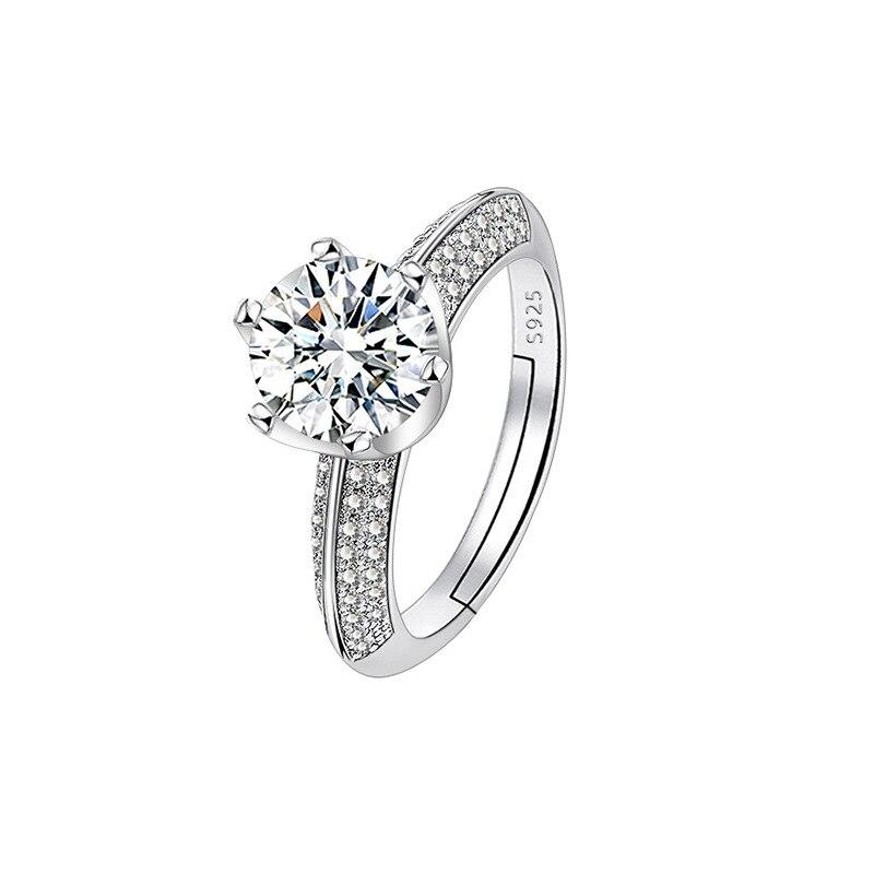 Bagues Diamant Bagues Entièrement Diamantées 'S Pour Femmes Nuptiale Mariage Anneaux Ouverts Bijoux Bijoux Haut de Gamme Style Classique Bague de Doigt de Luxe