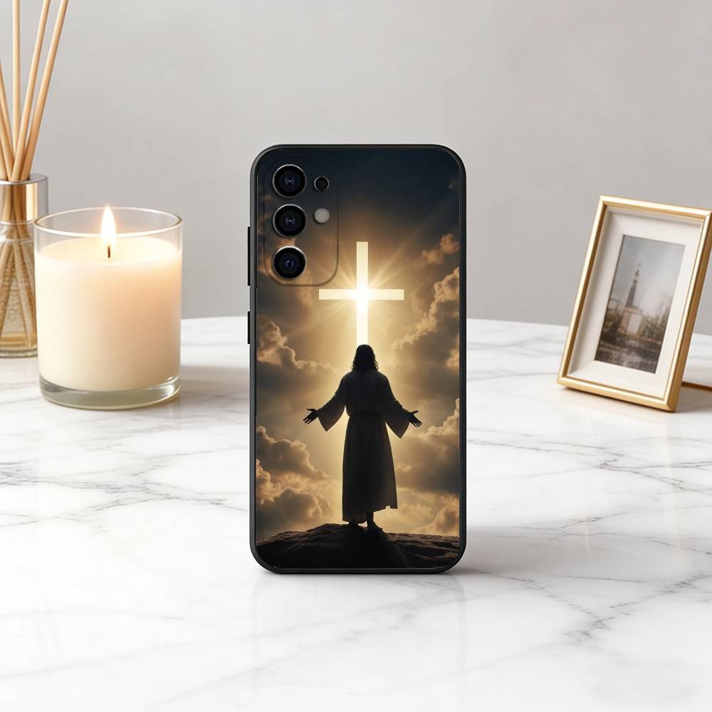 

Holy J-Jesus C-Christ JC Phone Case For Samsung S25,S24,S21,S22,S23,S30,Ultra,S20,Plus,Fe,Soft Silicone Black Cover Samsung S22ULTRA5G