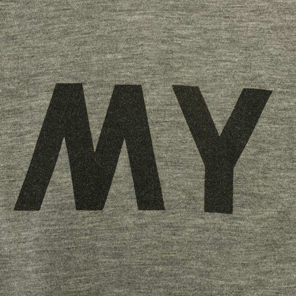 US ARMY 90s 00s Old Print Pattern Short Sleeve T-shirt Gray Back Print Men's Used