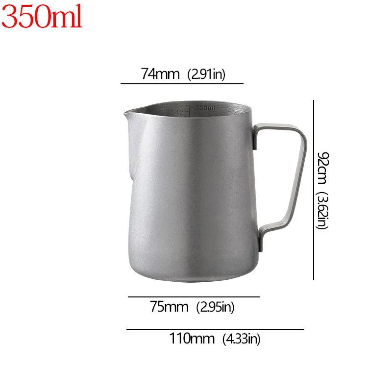 

Нержавеющая сталь 304 Шкала Рот Латте Пар Кофе Молоко Пузырьки Горшок Взбивальный Цилиндр Кран Процесс Покраски Кухонные Кафе Аксессуары