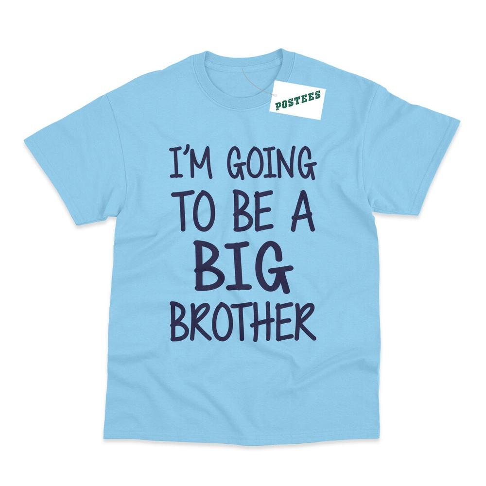 I'm Going To Be A Big Brother Kid's Printed Pregnancy Announcement T-Shirt
