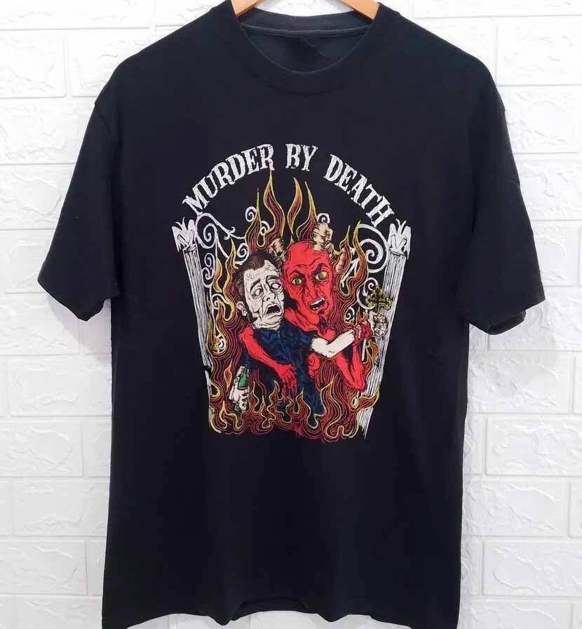 Футболка Murder By Death Band Big Dark Love Черная Унисекс S-5XL DM822 Унисекс Футболка S