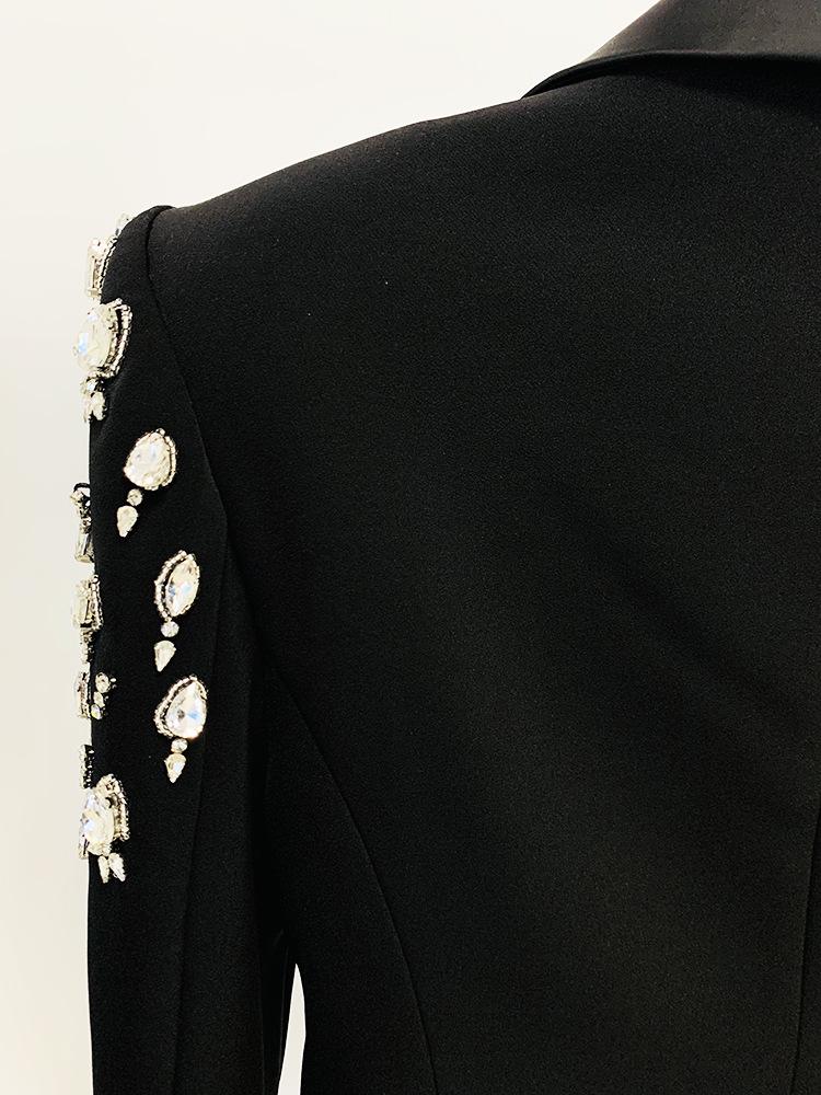 2026 High Street: Slim Fit Blazer with Beading & Rhinestones - Early Spring Collection