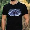 T-Shirt Men Lightning Bear Motif Cotton Size XS To 5XL