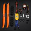 1400KV Brushless Motor 5V 2A BEC Propeller Set Durable RC Motor Kit  For RC Airplane