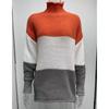Autumn and Winter Long Sleeve Casual Plus Size Knitted Sweater Women Striped Turtleneck Pullover Sweaters Women Elegant Vintage Loose Knitwears 24956