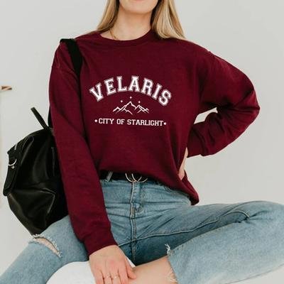 Velaris City of Starlight Sweatshirt Sarah J Maas Sweatshirts Night Court Unisex Sweatshirt Bookish Gift Women Graphic Hoodies Unisex