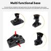 Kayak Rod Mounting Bracket 360 Degree Rotating Mounting Base Kayak Fishing Poles Holder Plastic Fishing Tackle Accessory
