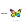 54 Colorful Butterfly Cartoon Graffiti Stickers - PVC DIY Stationery & Suitcase Decorations.