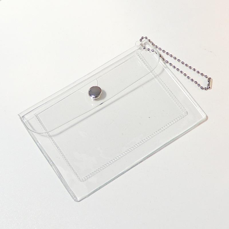 Transparent Waterproof Pvc Women Card Wallet Case Business Card Holder Men Credit Card Bag Id Card Mini Wallet Girls Coin Purse