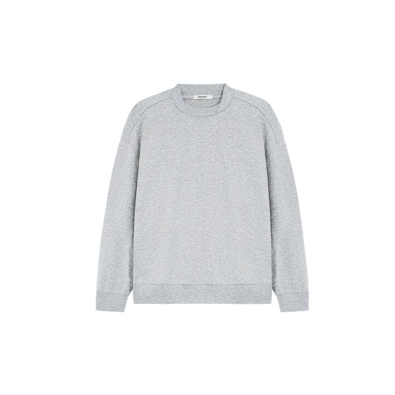 

Bodydream High-End Purple Round-Neck Sweatshirt for Men, Autumn Loose Pullover Top/Saber Pants Sports Suit Floral Gray Top S(Within 60kg)