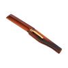 10pcs Brown Folding Pocket Comb Gold Buckle Handmade Comb Portable Fine Tooth Comb  For Men