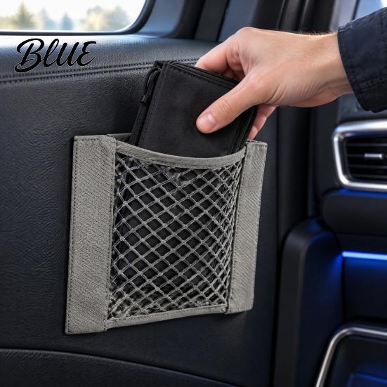 Hanging Mesh Organizer Capacity Elastic Trash Storage Wall Mounted for Closet Net Large Retractable Adhesive