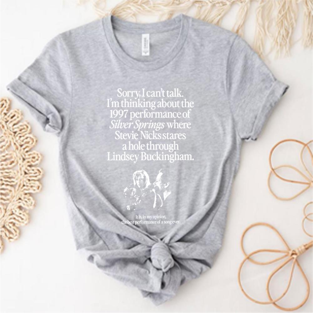 

Im Thinking about The 1997 PerforUnisexce of Silver Springs T Shirt Aesthetic Retro Shirts 90s Tshirt Unisex Short Sleeves Tops S