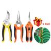 2025 New 3PCS Garden Pruning Shears Set Ergonomic Handled Pruning Shears Suitable for Women, Men and Professional Gardeners.