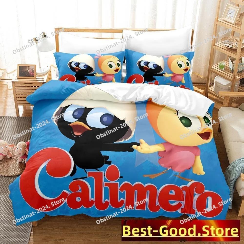 New Calimero Printed Bedding Set Single Twin Full Queen King Size Bed Set Aldult Kid Bedroom Duvetcover Sets 3d Anime Kawaii Bed
