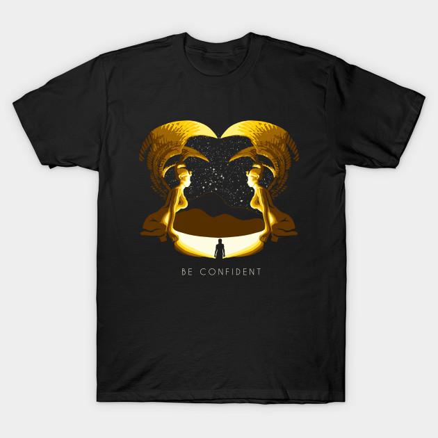 

Men Black Print T-shirt Confidence Is Key No-Cut Transfer Paper Print Cotton Tshirt L чёрный