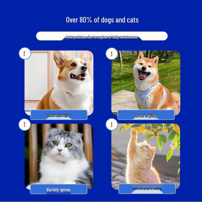 Pet Joint Comfort Calcium Tablets for Dogs & Cats - Shark Cartilage Supplement for Joint Health