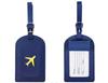 Men Women PU Leather Cute Luggage Tag Suitcase Address Label Baggage Boarding Bag Tag Name ID Address Holder Travel Accessorie