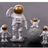 Astronaut Phone Holder, Pen Holder, and Tissue Box for Living Room Resin Ornaments.