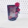 Card Display Stand Photo Holder Dark Rose Card Sleeve Butterfly Wings Photo Protection Acrylic Beauty Photo Card Frame