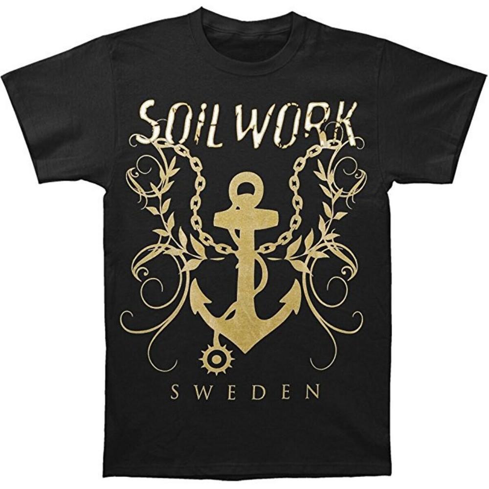 

SOILWORK cd lgo ШВЕЦИЯ ЯКОРЬ Официальная РУБАШКА XXL Новая OOP overgivenheten машина Унисекс Футболка XXL