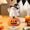 Festive Ghost Decorations Halloween Acrylic Table Sign, 360 Degrees Rotating Cartoon Sign Decoration, 2D Flat Ornament for Holiday Party Desktop