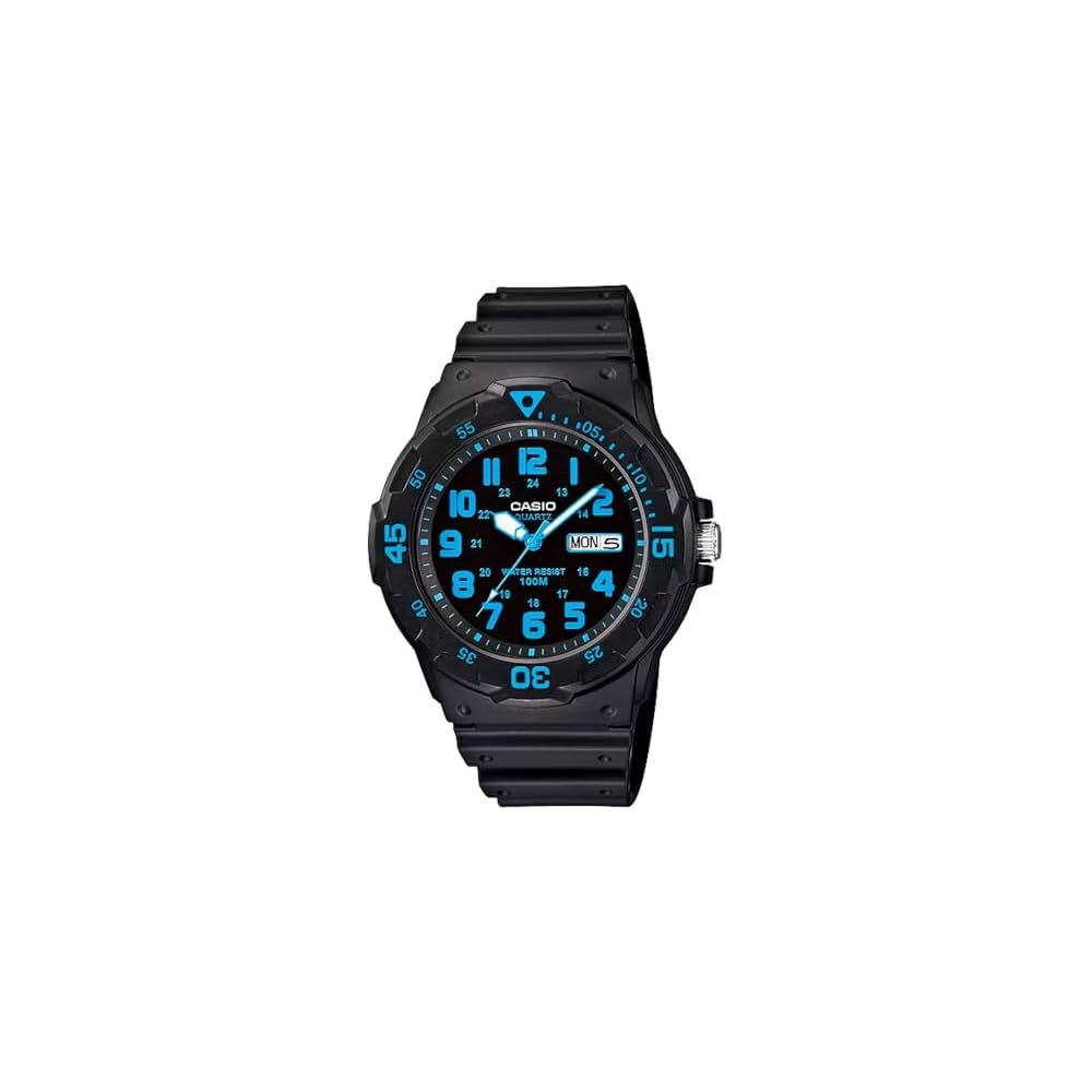 Casio Standard MRW-200H-2B Men s Watch Water Resistant Analog Display Blue Band