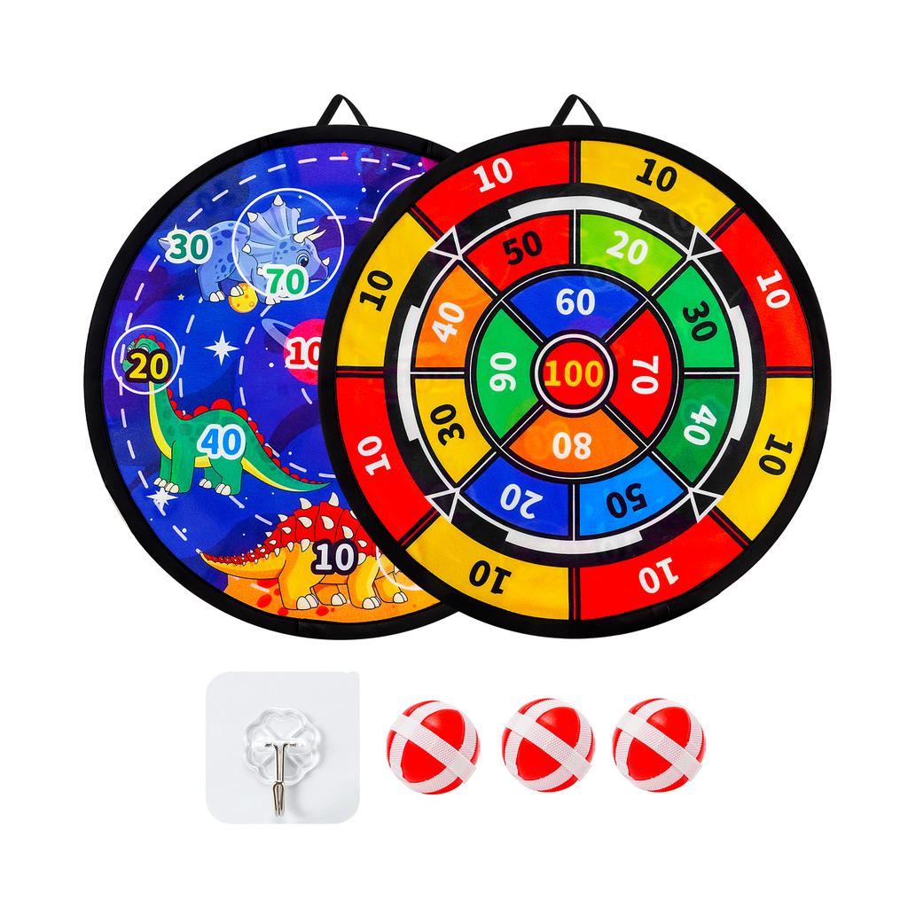 Large Hard Plate Kids Sticky Ball Toy StickyBall lndoor Dart Target Plate OutdoorParent-Child Suction Cup Ball