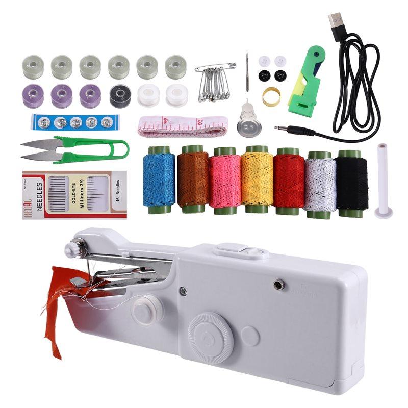 

2025 Trend Portable Manual Mini USB Electric Handheld Sewing Machine Micro-Home Sewing Machine Easy-To-Sew Shirt Pocket