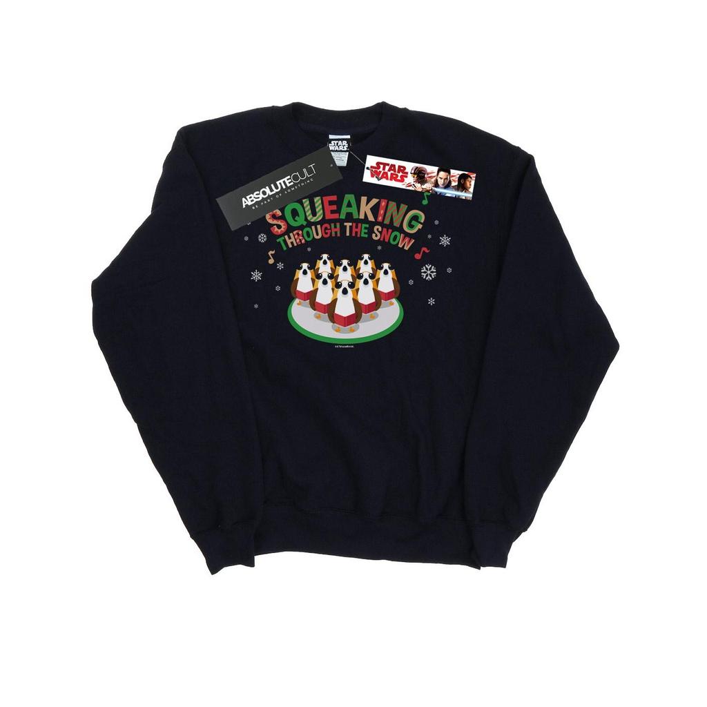 Star Wars Boys The Last Jedi Porgs Squeaking Through The Snow Sweatshirt