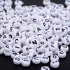 200 Pcs Colorful Acrylic Beads Charm Alphabet Letter Bead DIY Jewelry 1  Clear Multicolor
