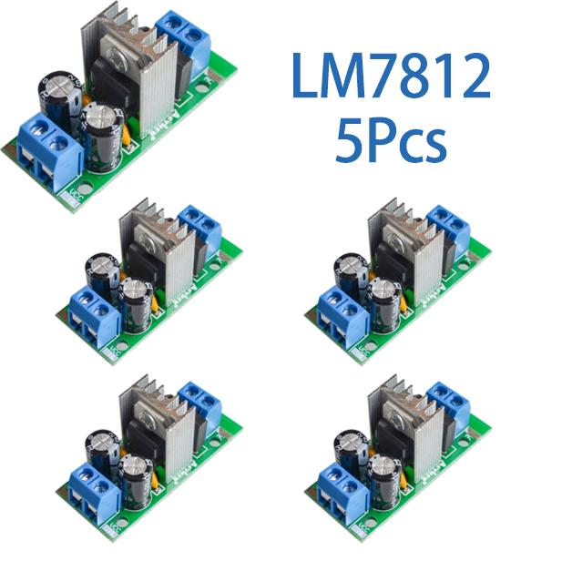 5/10/20Pcs LM7812 L7812 12V Voltage Stabilizer Module Three-Pin Regulator Rectification Filter Power Conversion Circuit Board