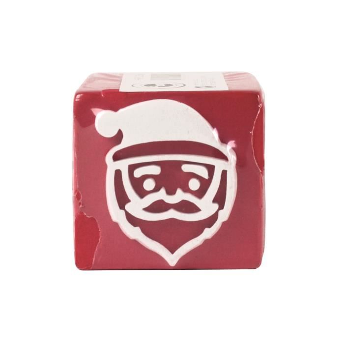 Tampons - MegaCrea DIY - Noël - 4 cubes - 4,5 cm - Caoutchouc mousse