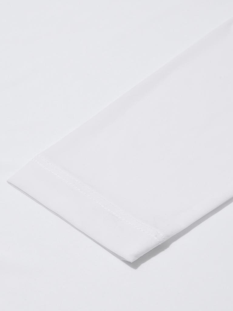 WIDEANGLE To Back Mesh Half-Neck Base Layer L_White
