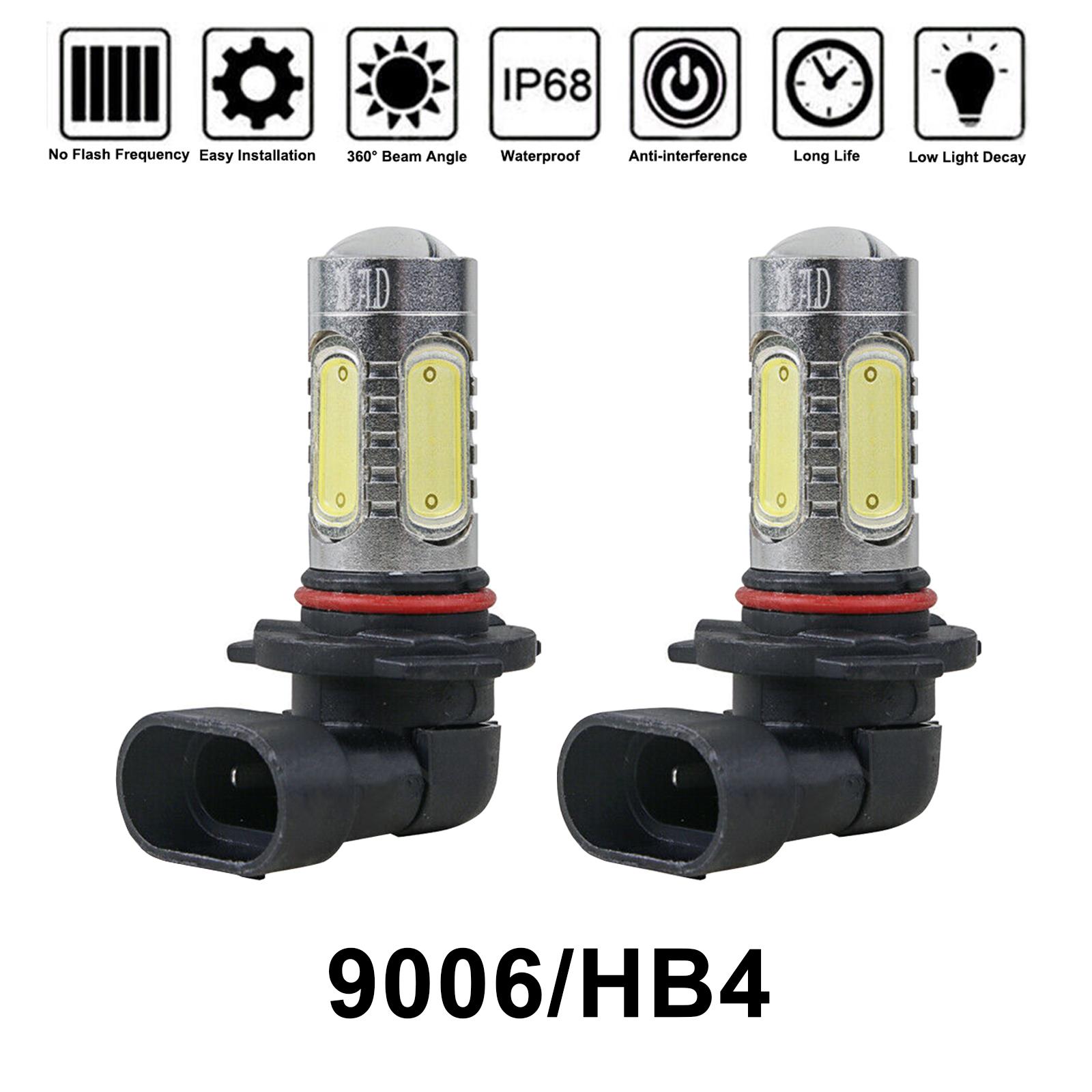 2 шт. светодиодные лампы противотуманных фар 6000K белый 100 Вт сверхяркие лампы противотуманных фар